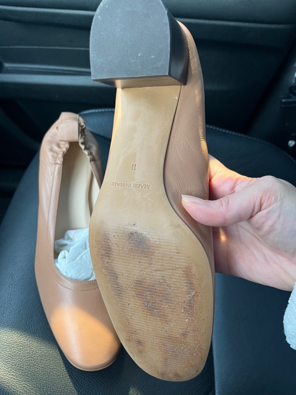 Everlane Women's Ballet Flats in Light Tan Leather 11 (10us) - Picture 3 of 3